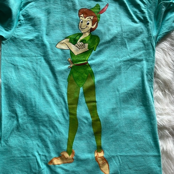 NWOT Disney Parks Peter Pan Long Sleeve Double sided Crew Neck Tee Size XS - Picture 6 of 7
